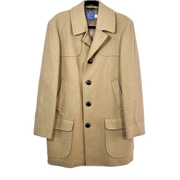 Pendleton 100% Virgin Wool Camel Coat - Picture 1 of 13